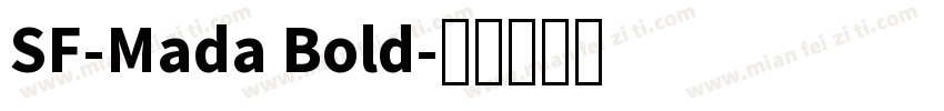 SF-Mada Bold字体转换